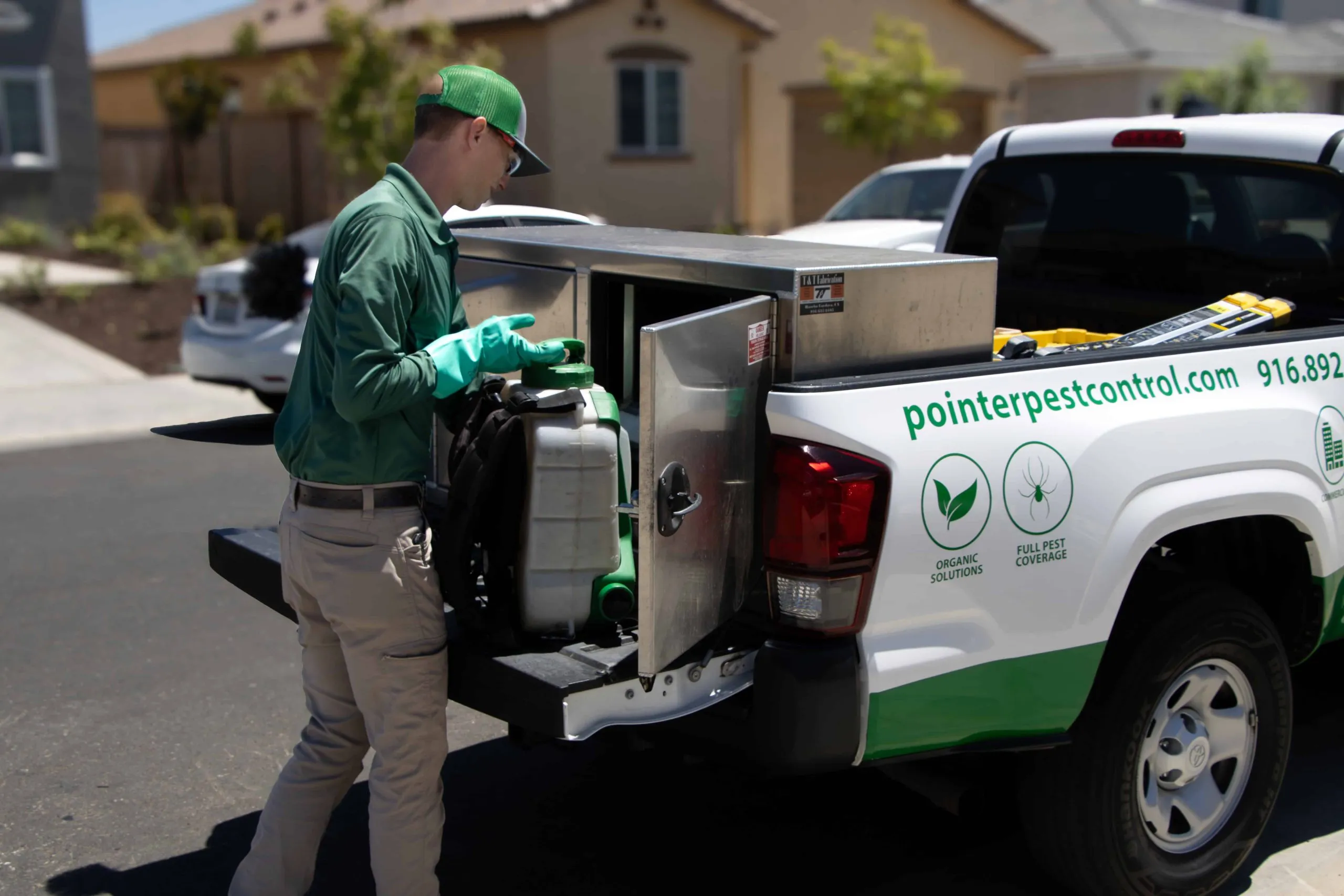 Pointer Pest Control team truck ready for service