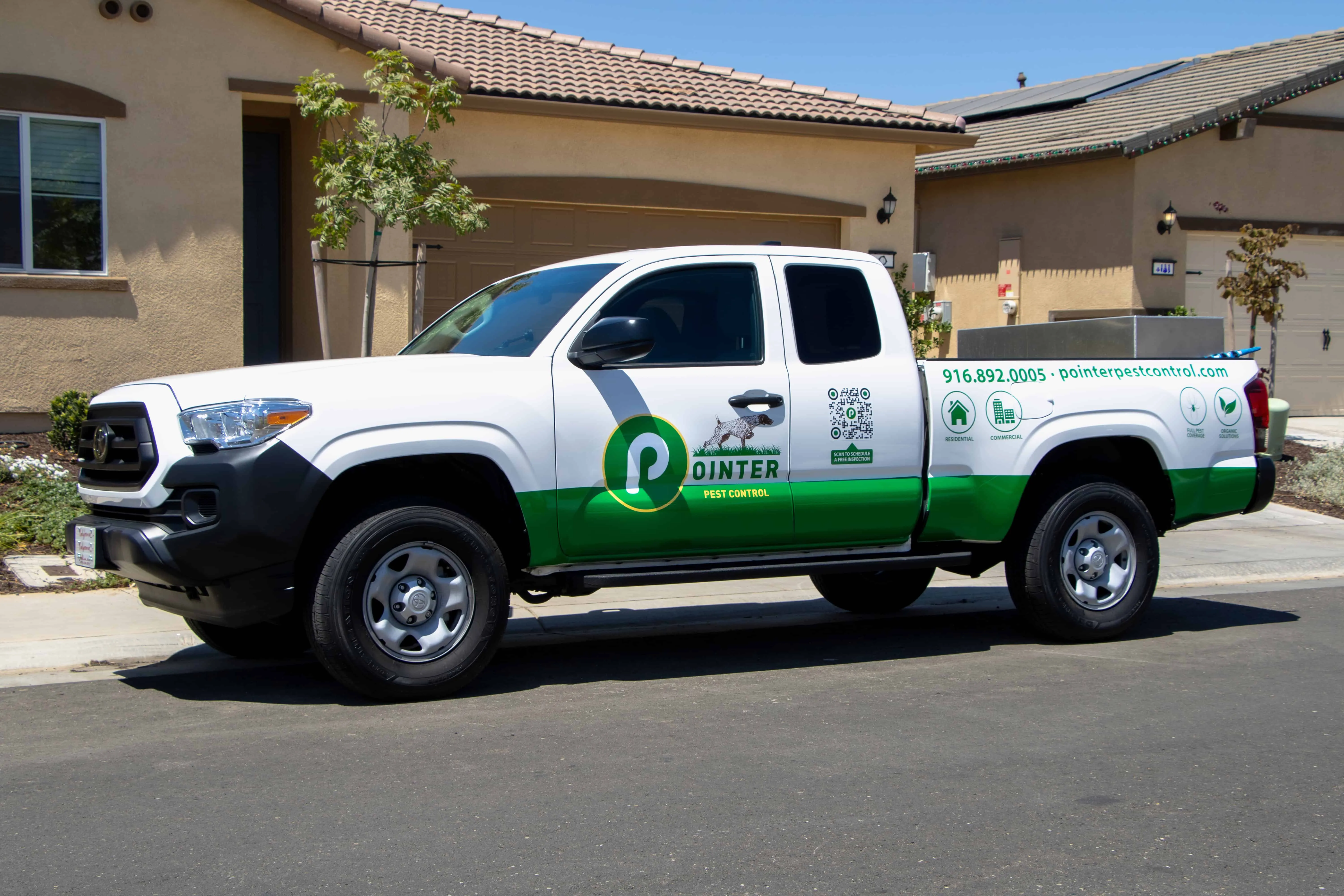 Pointer Pest Control branded truck